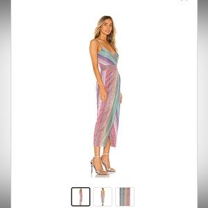 multicolor sequin dress with tags on